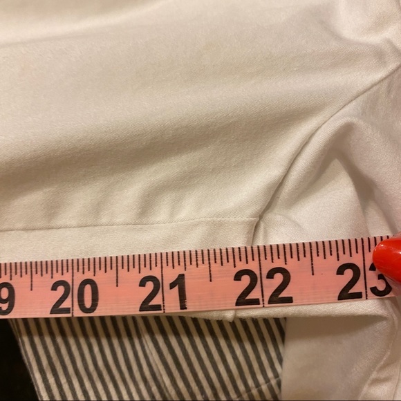 Van Heusen Capris Cotton/Spandex White Belt Loops INDIA Women’s 14 - Picture 10 of 11